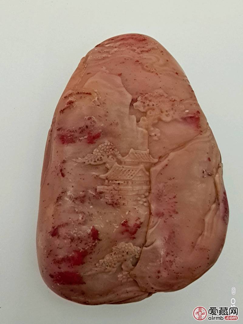 昌化白田鸡血石 手玩  小摆