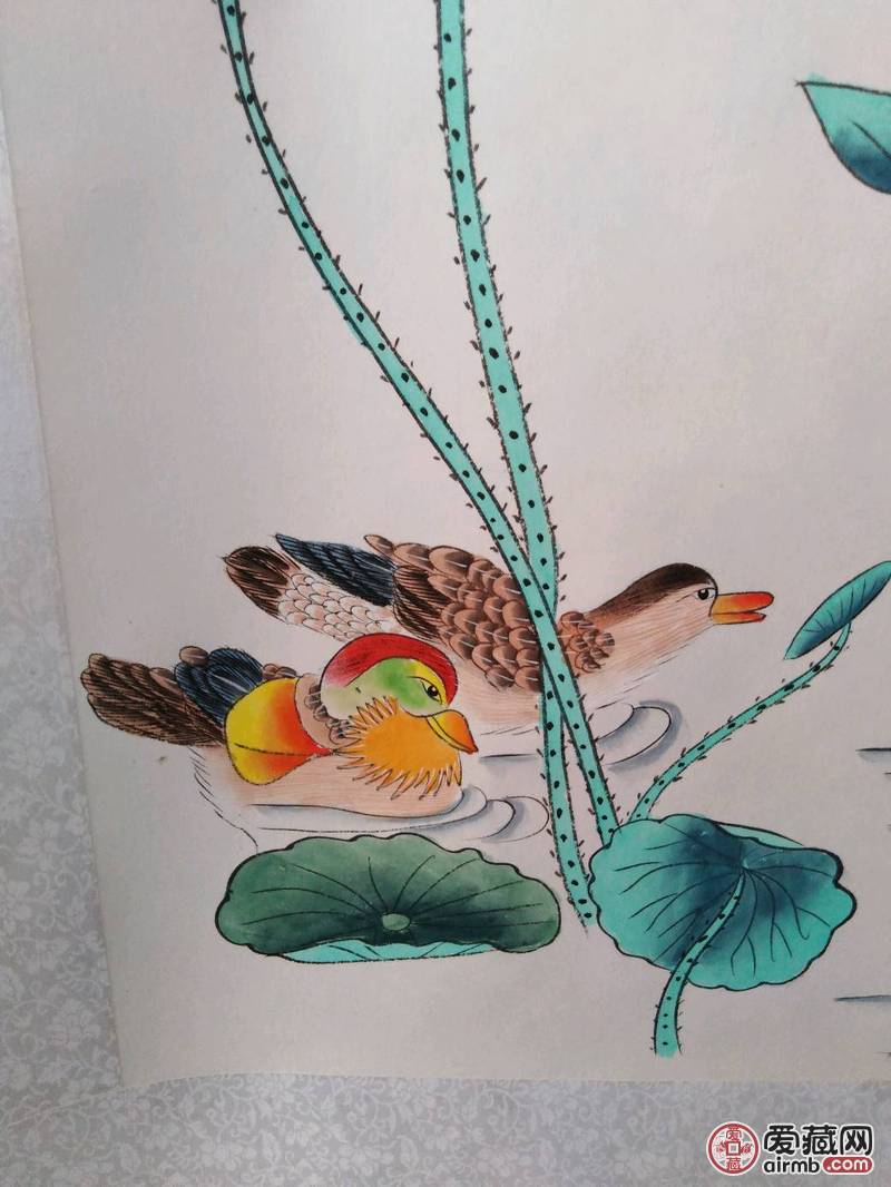 欧阳国德老师画的荷花，尺寸.4