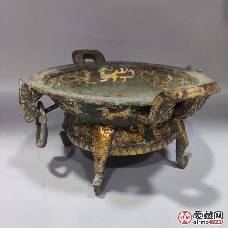 错金铭文盘
