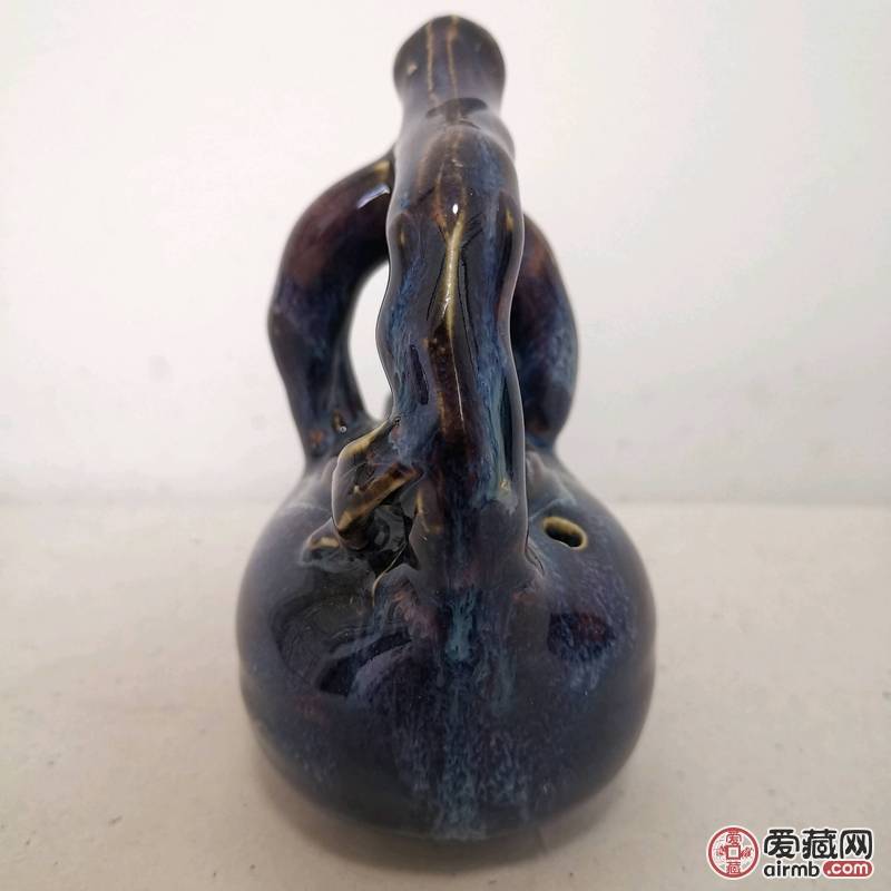提梁壶，霁蓝釉提梁壶\n   