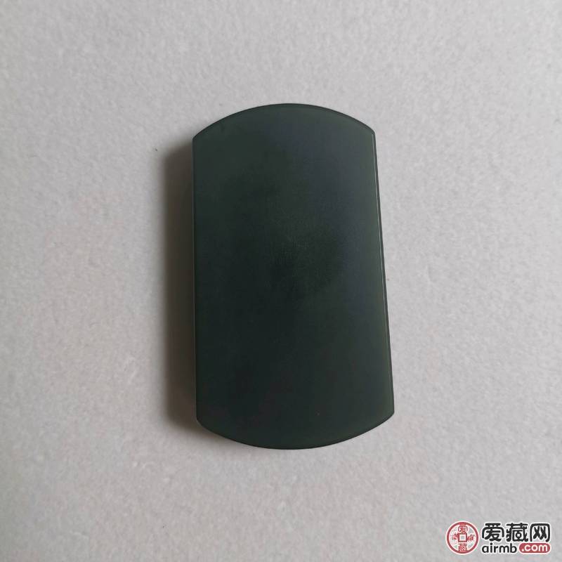 青玉一级细料 黄财神牌子 招财