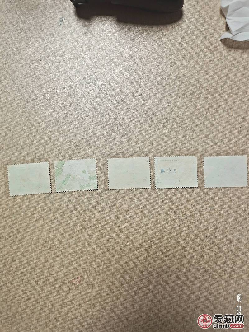 刻舟求剑一套5枚，信销上品。