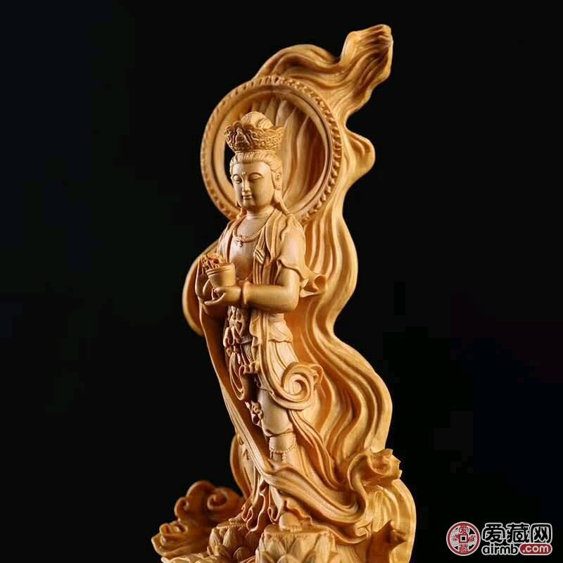 品名：崖柏渡海观音\n材质：崖