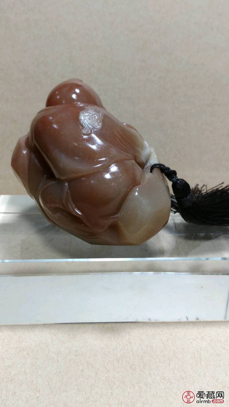 寿山石\n石种:李红善伯\n绝