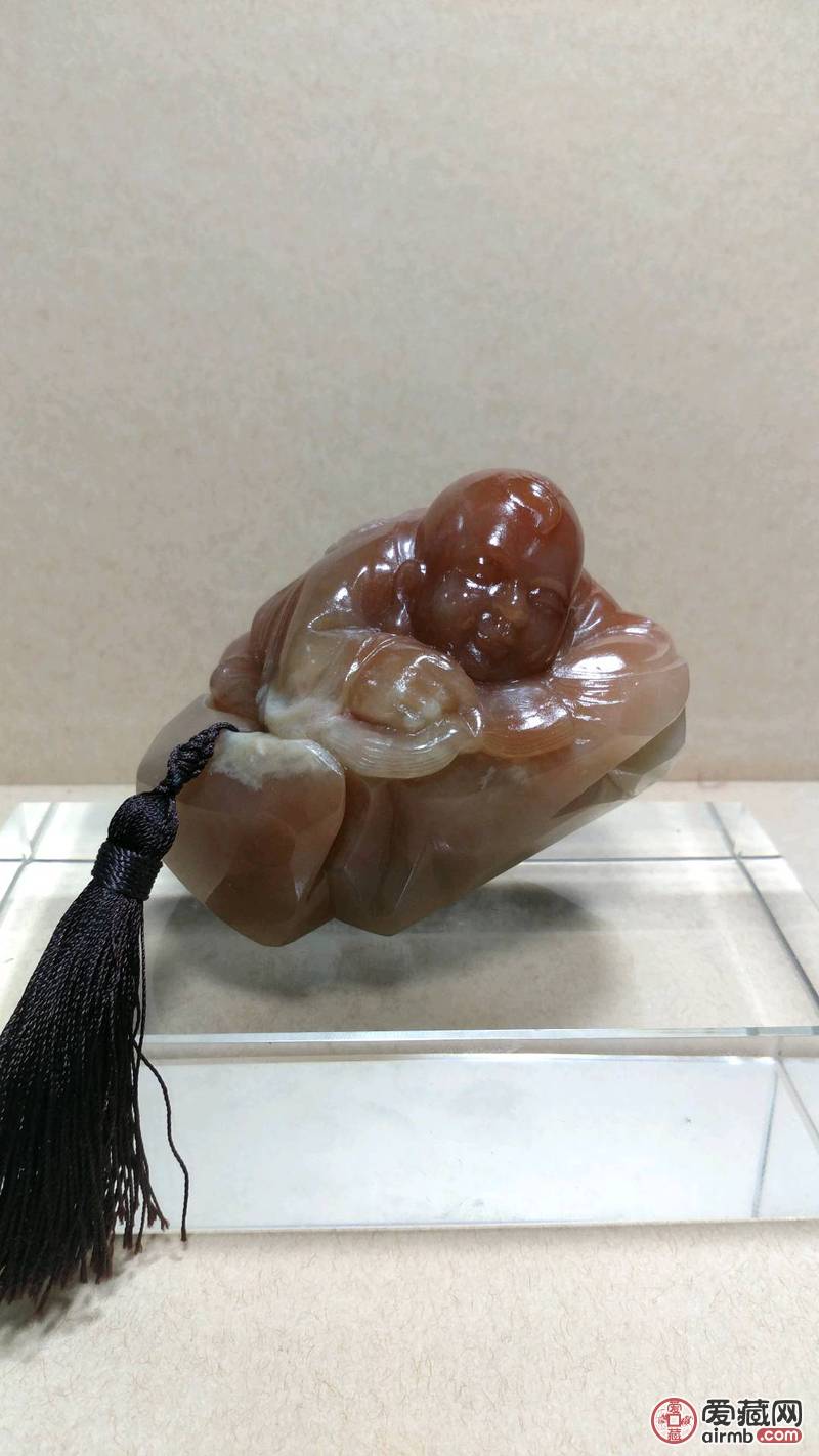 寿山石\n石种:李红善伯\n绝