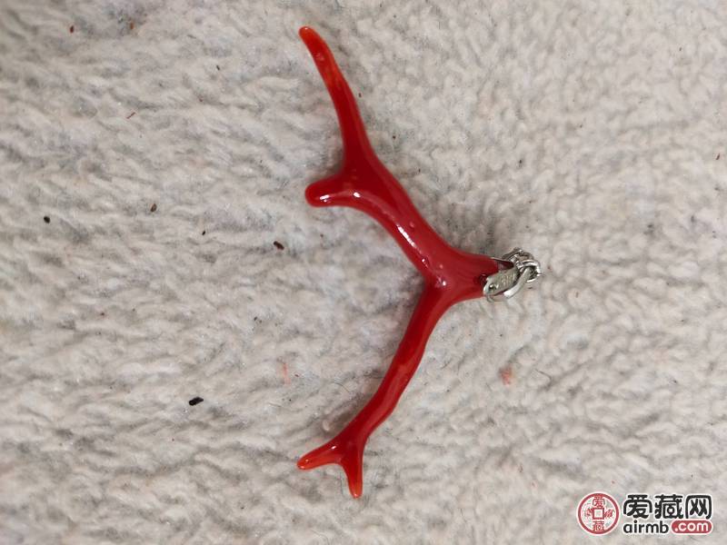 海南红珊瑚吊坠，（非违禁品）夏
