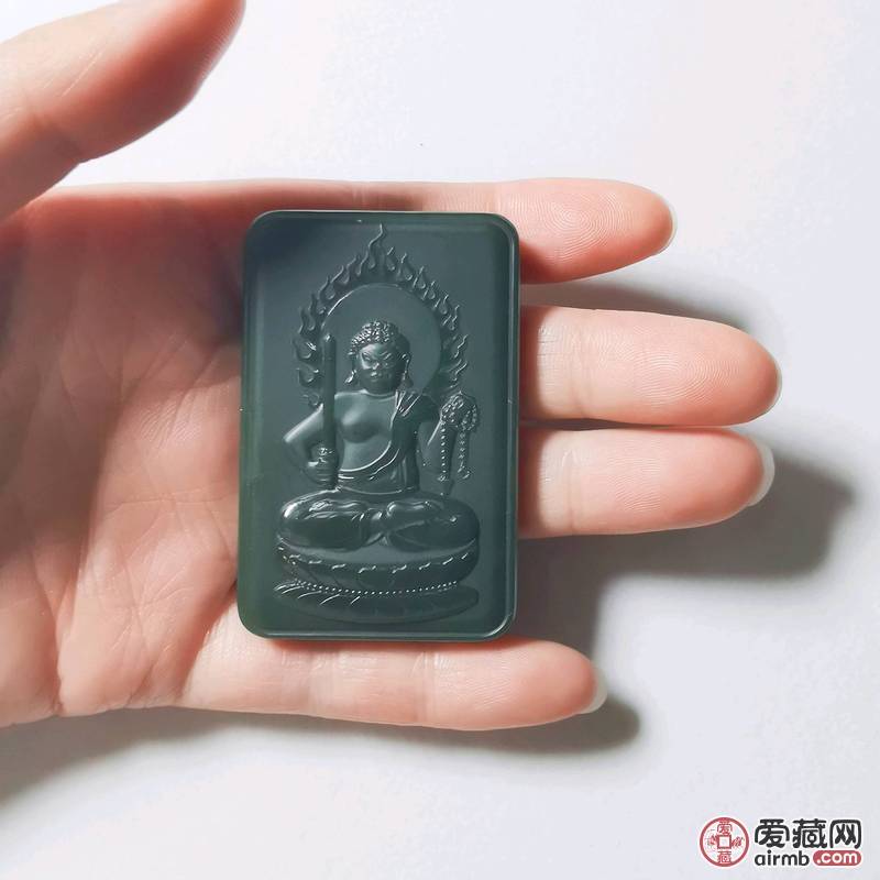 和田玉青玉一级细料子 八大守护