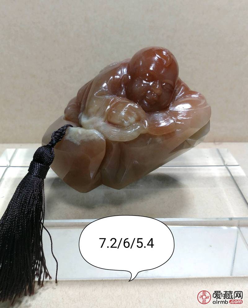 寿山石\n石种:李红善伯\n绝