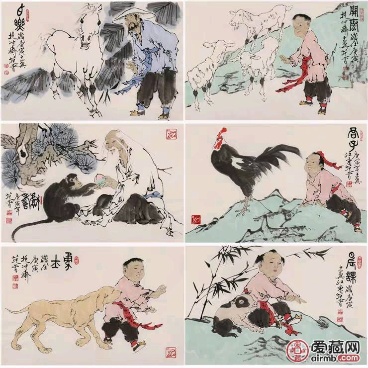♥【范曾】字画手绘二尺横幅写意