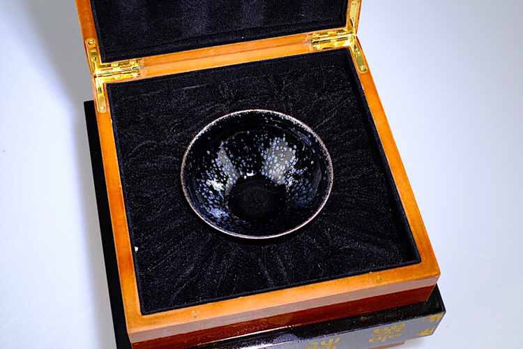 建窑建盏传承匠人叶大泗浮星作品