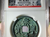 崇宁通宝木崇白铜左背角图片价格