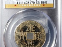 康熙通宝背龙凤大花钱