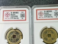 康熙通宝背龙凤花钱图片