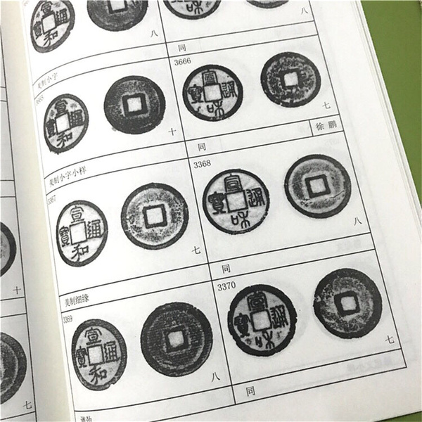 北宋铜钱谱:宋元通宝;太平通宝;淳化元宝;至道元宝