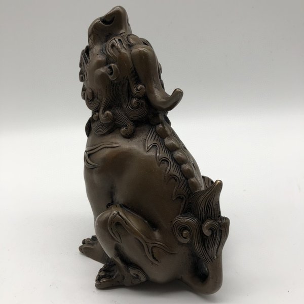 铜器望天吼摆件,尺寸如图价格及鉴定真假 - 私藏天下