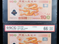香港100万元龙钞