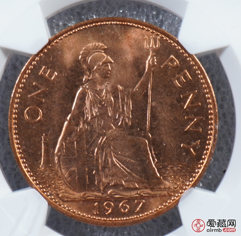 英国1便士 三枚 华夏ms67