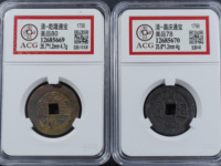 嘉庆通宝背阿克苏雕母