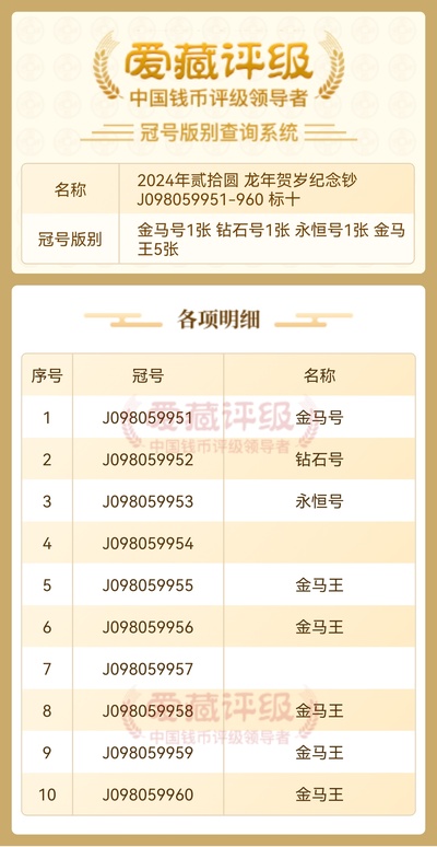 出金马王标十一组