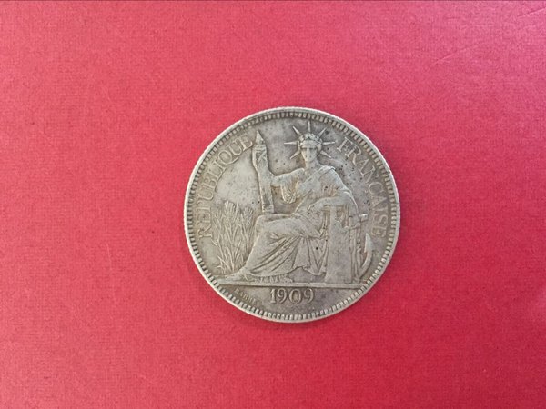 1908年英属印度支那银元1908年坐洋为稀少品