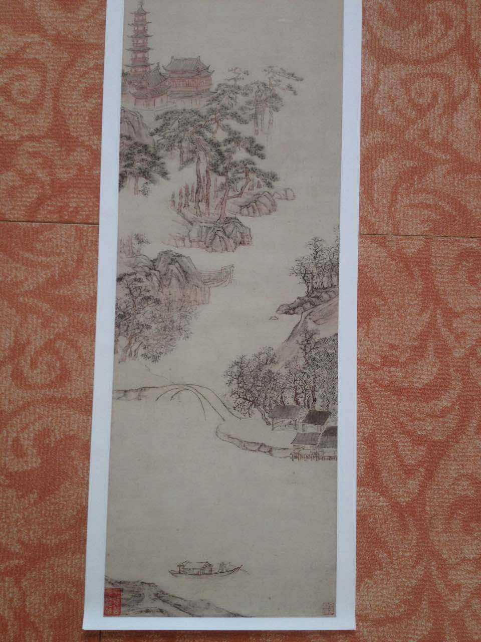 高清复印 明朝陆治名画《苏州虎