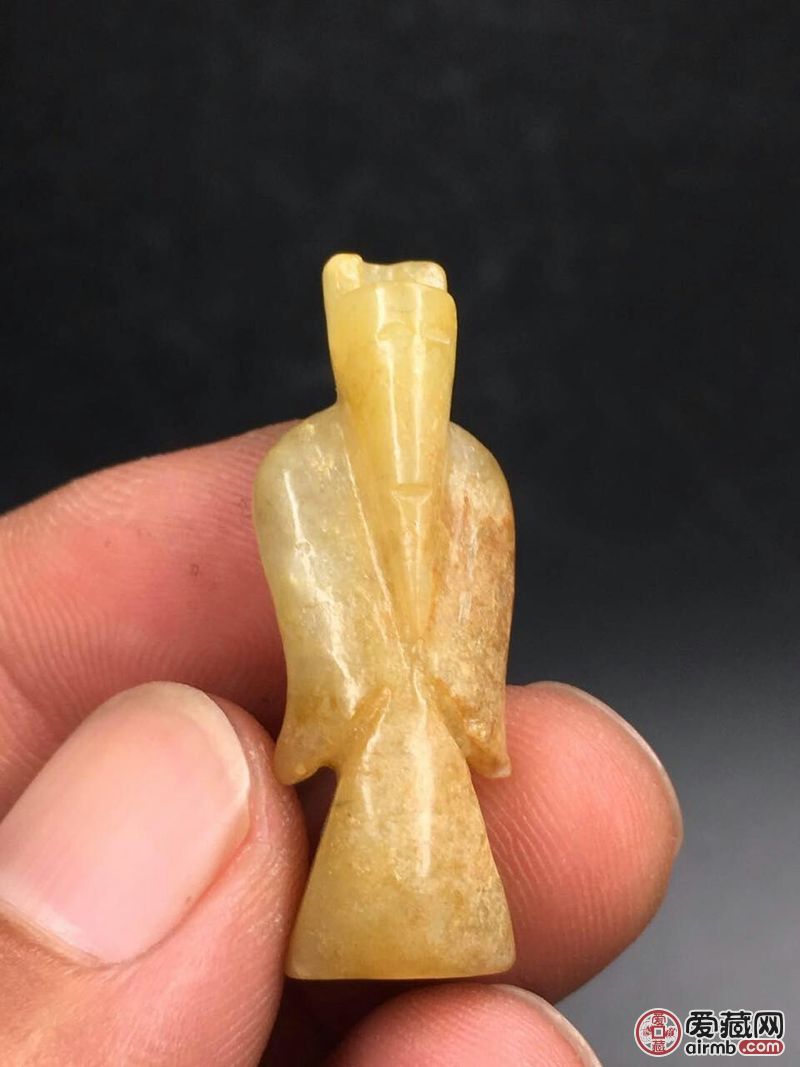 汉代和田玉,玉翁仲玉质温润