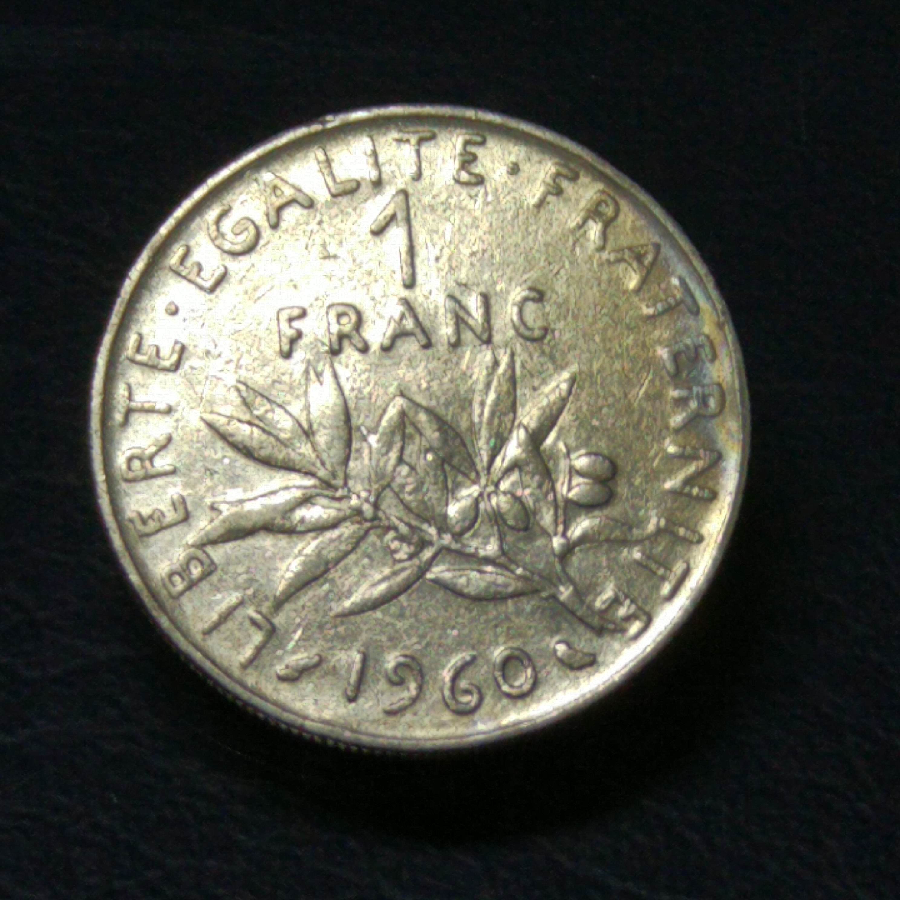 法国1960年1法郎硬币1枚.