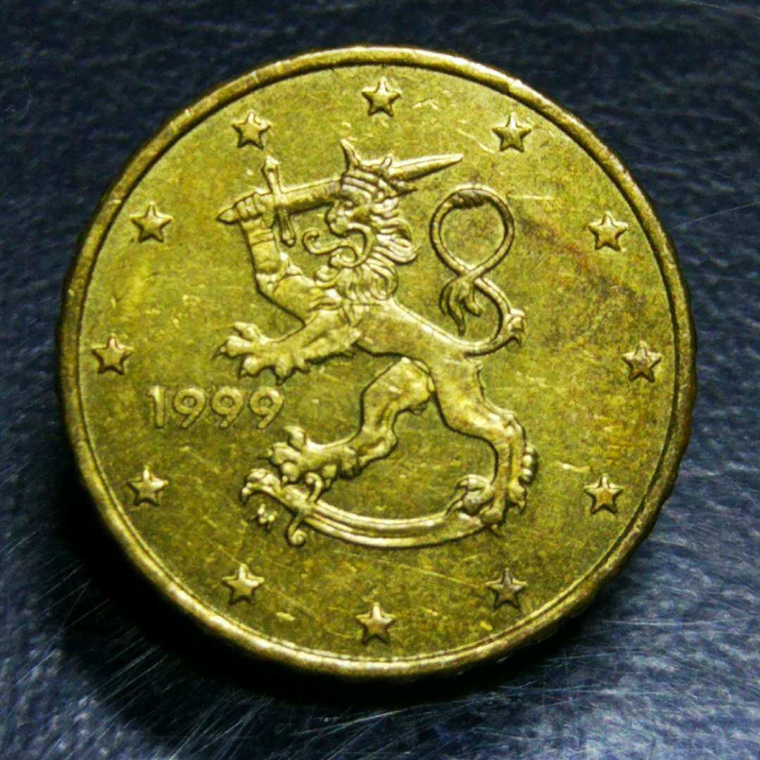 芬兰10欧分硬币1枚.重量4.