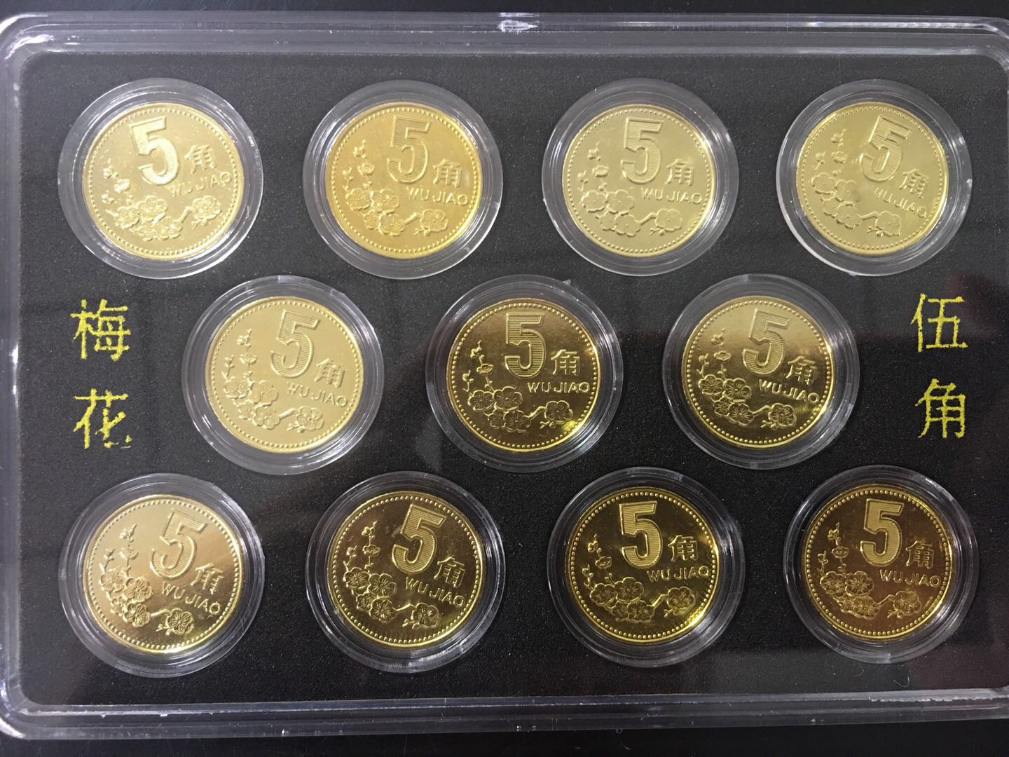 梅花五角一套精致养护币品相如图鸽子勿扰零售