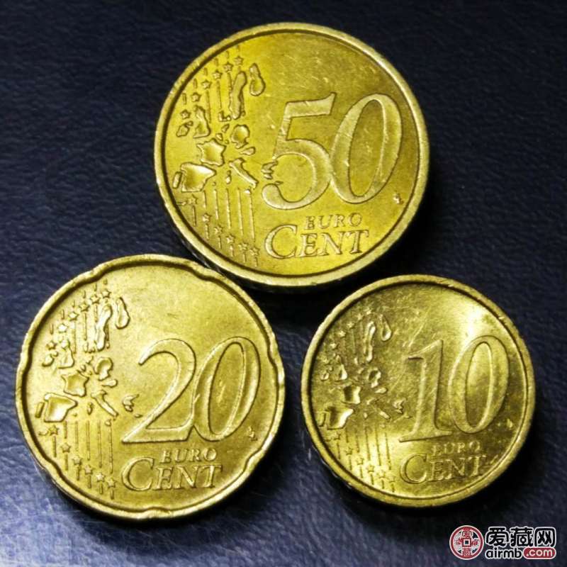 意大利欧元硬币,铜币10.20.50欧分-价格15元-爱藏拍卖
