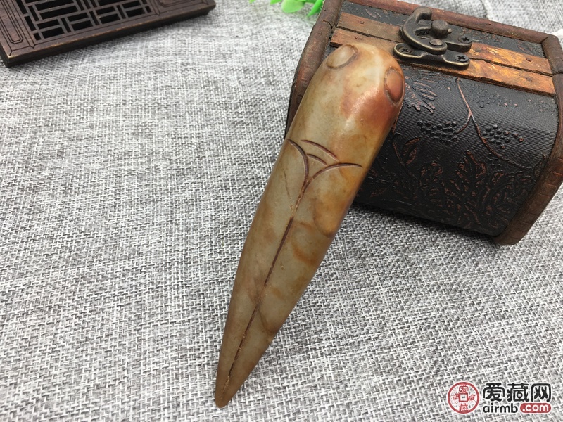 古玉老玉收藏和田玉汉八刀蝉一鸣