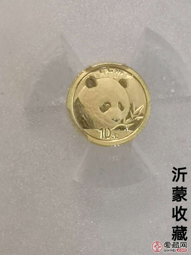 2018年熊猫金币10元,1克999纯金.1,不用