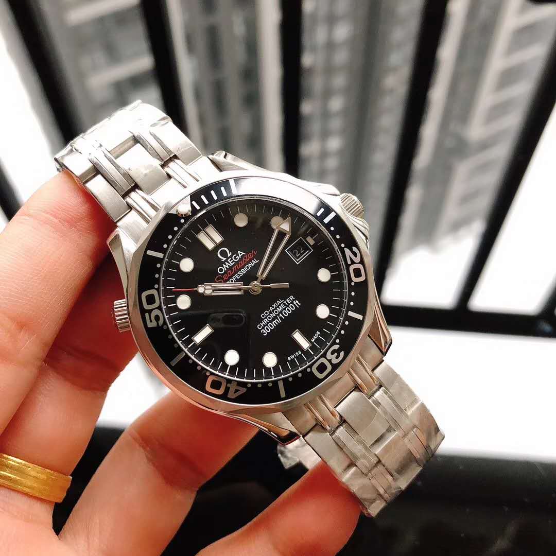 欧米茄-omega 海马007系列男士时尚腕表表壳:316精钢(做工优质)表带