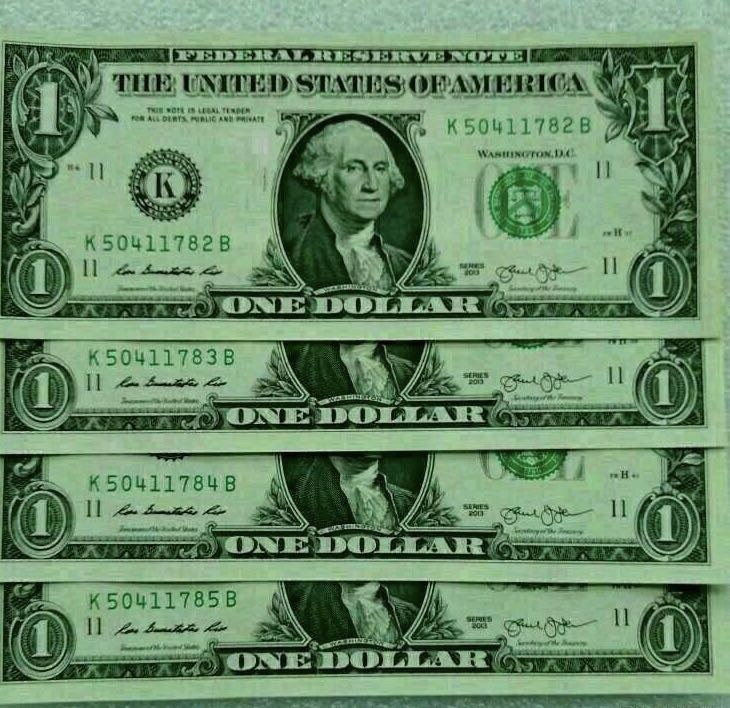 分享到 全新品相美国首任总统华盛顿头像美国usa美元一张油墨飘香