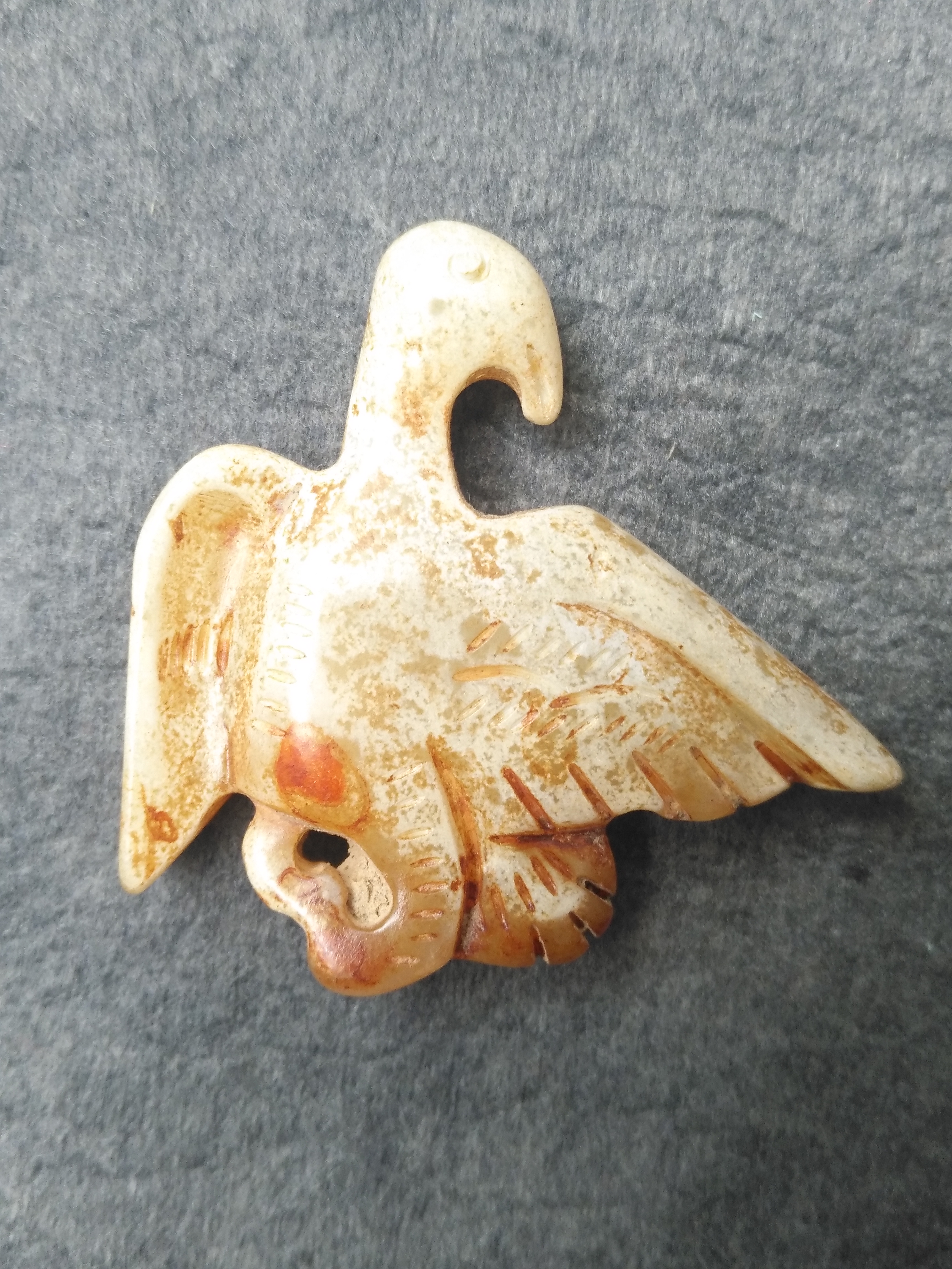战汉时期老玉鸟; 品相尺寸拍卖