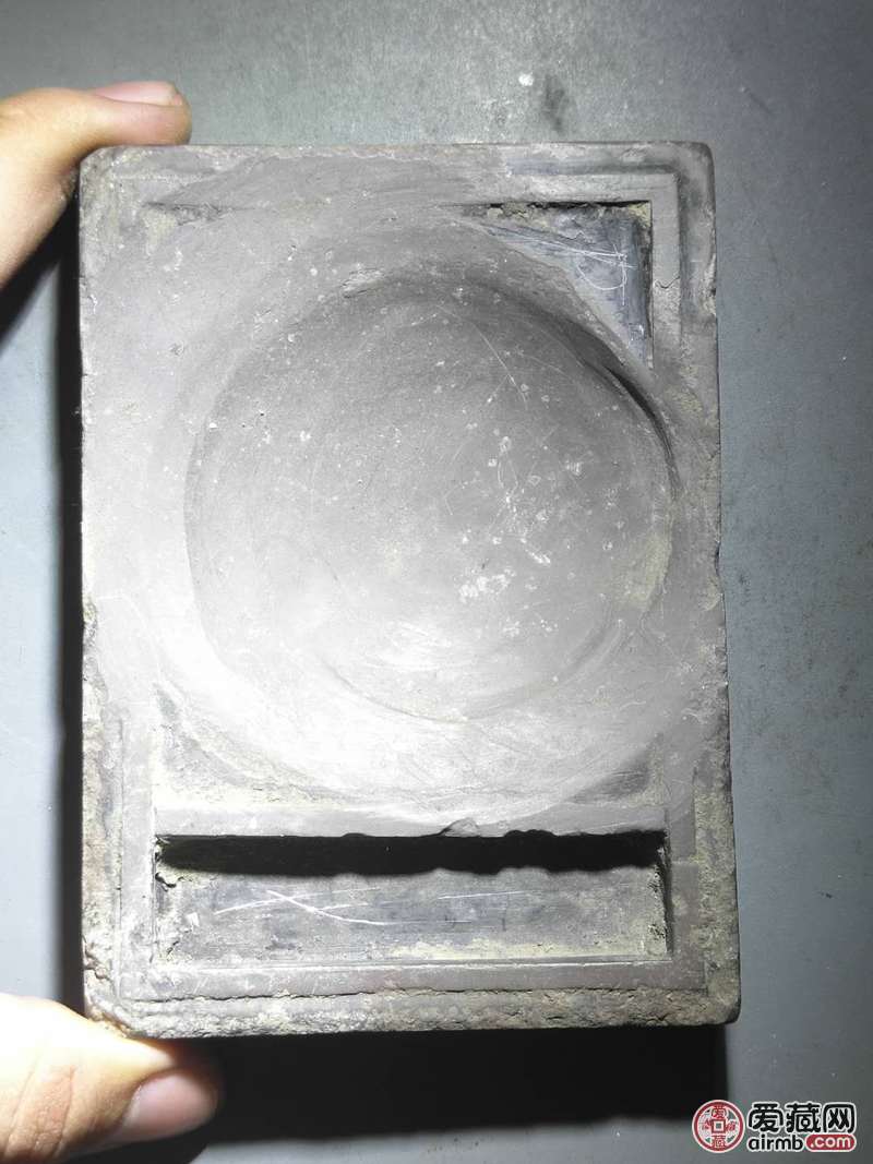 名称:文房器清代长型砚台  b