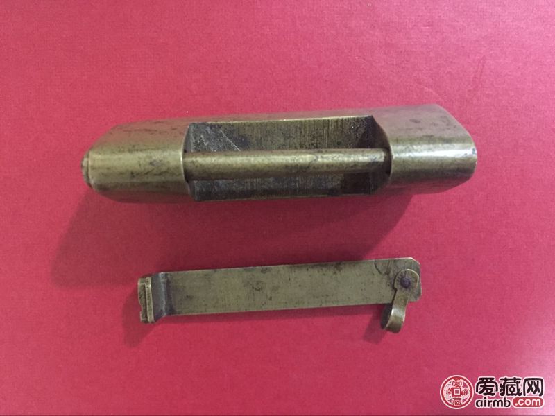 清代铜锁 一个 精致可爱，钥匙