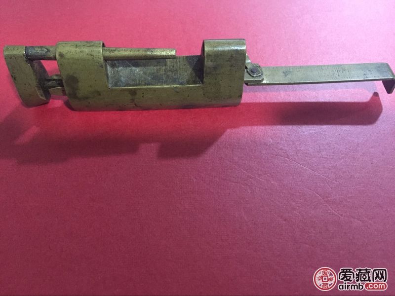 清代铜锁 一个 精致可爱，钥匙