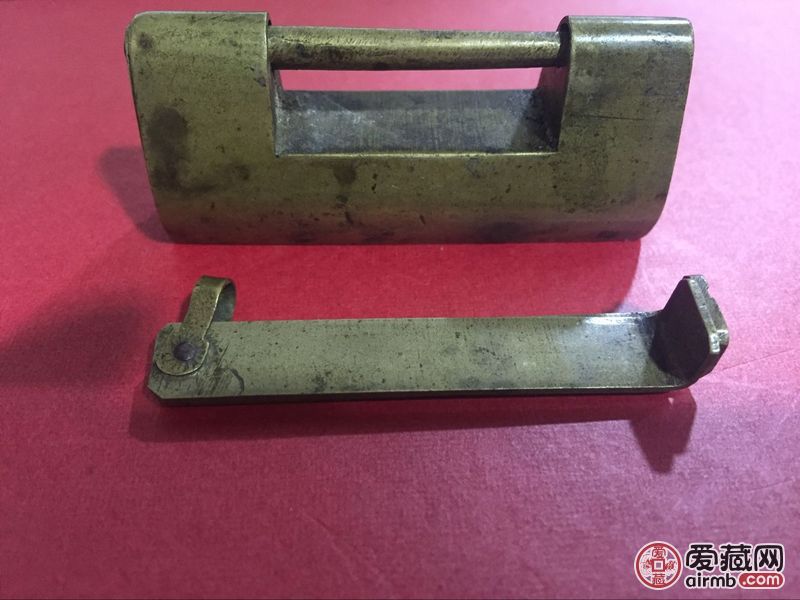 清代铜锁 一个 精致可爱，钥匙