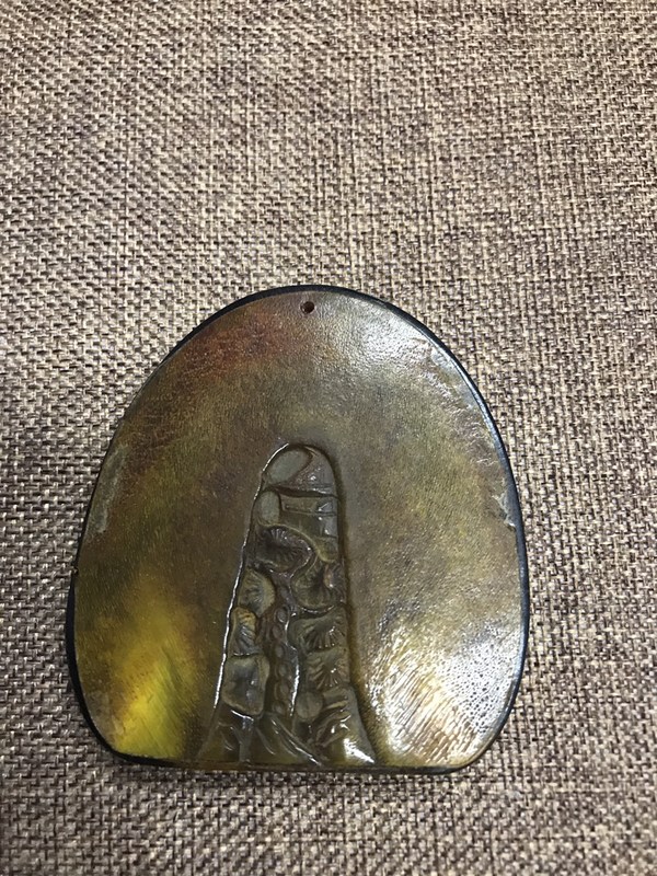 牛角挂饰一个,色泽温润,工艺精美真假_图片_价格_评级-工艺作品-爱藏