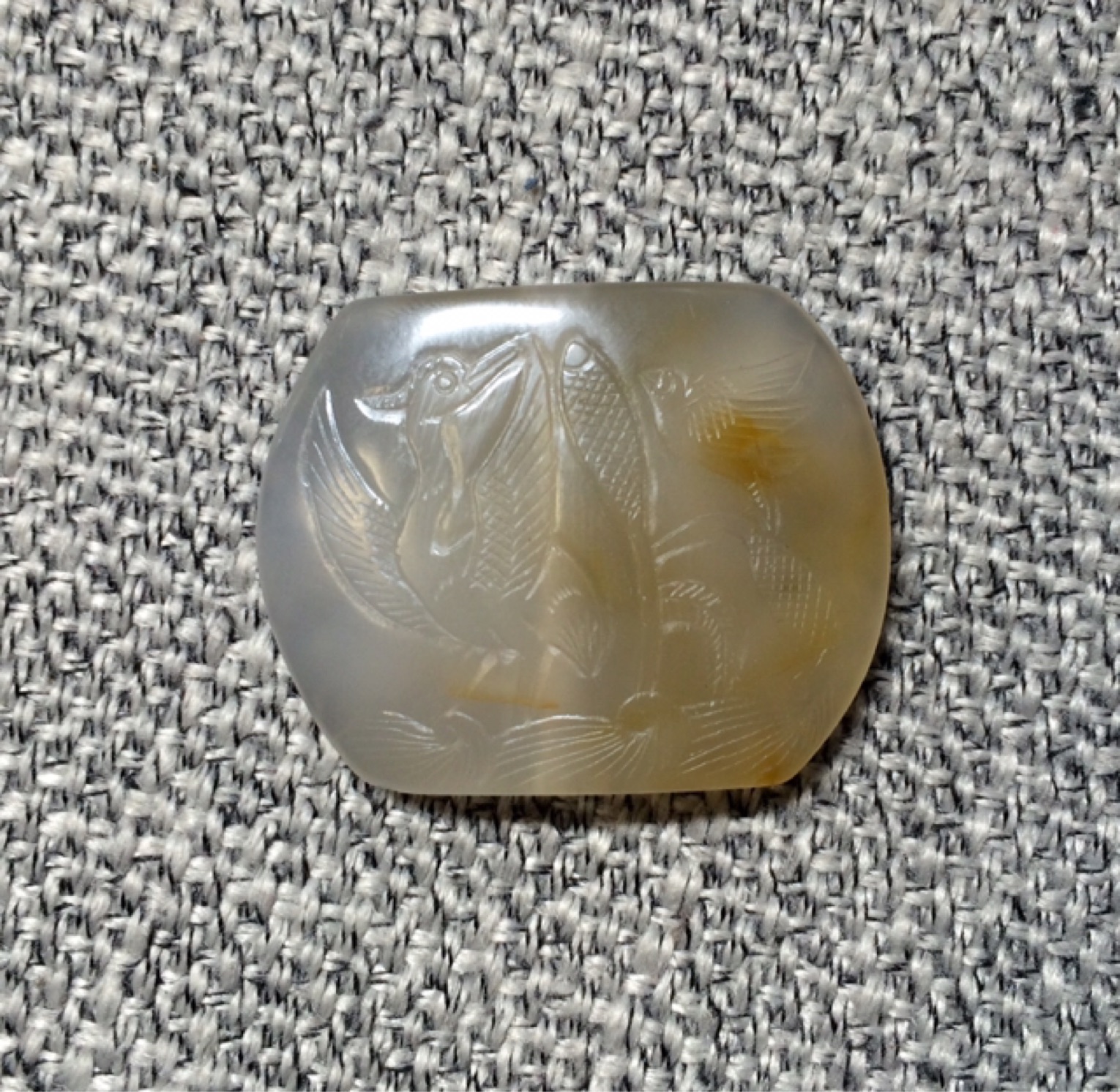 老玛瑙背云,完整,工艺好