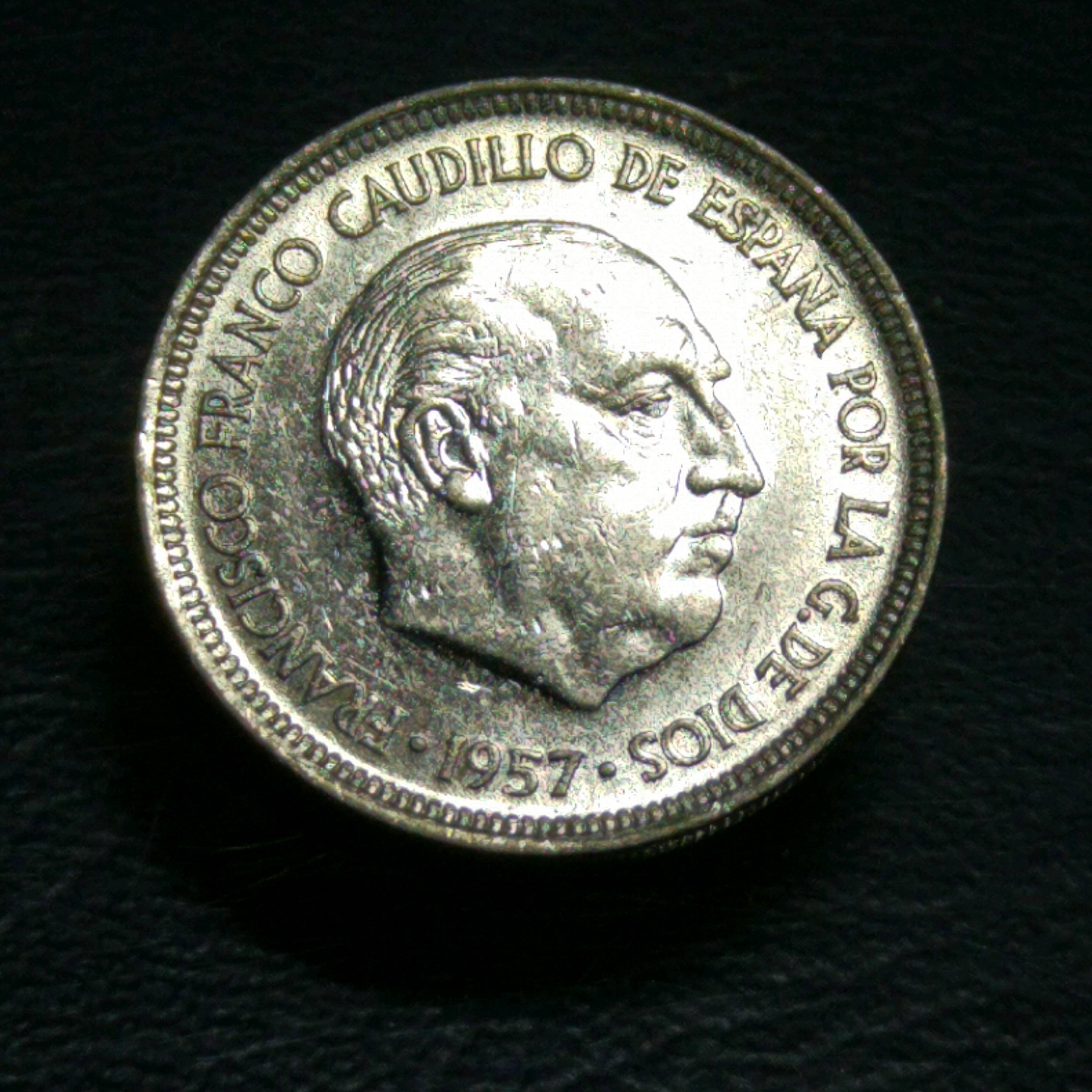 0元起拍西班牙比塞塔硬币一枚裸币保真假一赔十