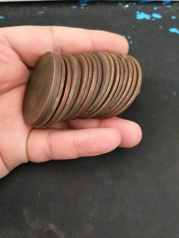 四川200文大铜板18枚品相如图比银元还要