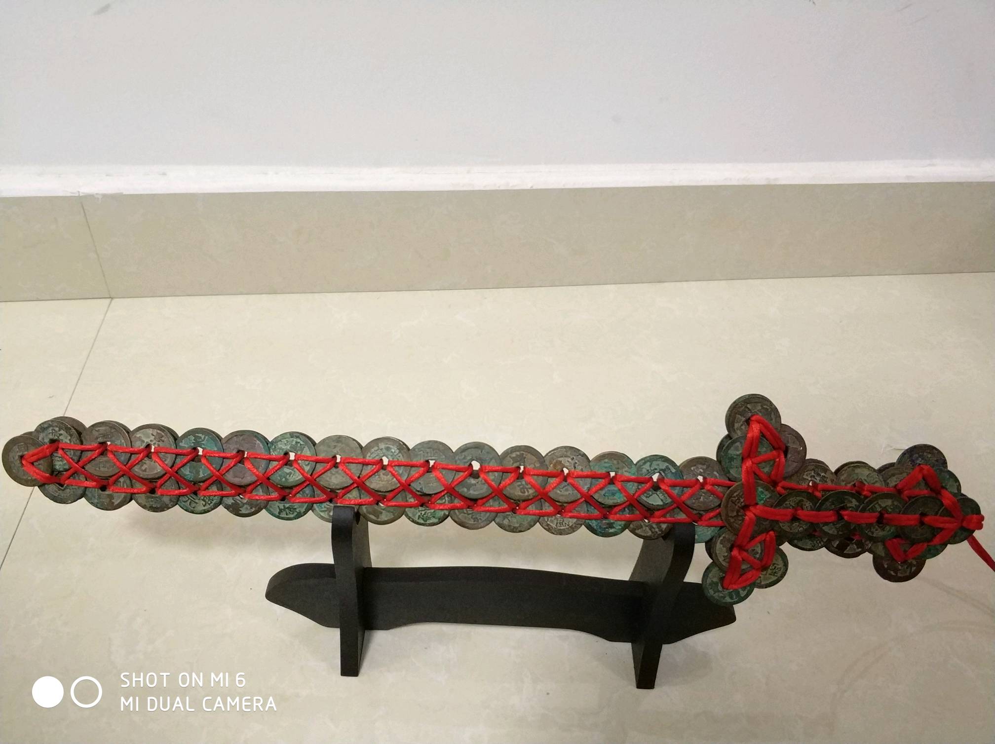 3 铜钱剑一把 宋钱约108枚