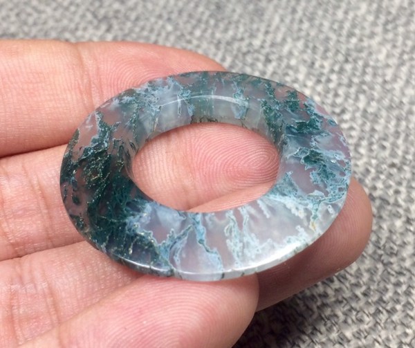 老水草玛瑙环完整少见水草好看直径4厘米厚