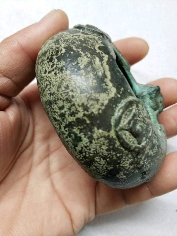 古董收藏民间藏品福寿双全笔洗包浆厚重造型精美绝