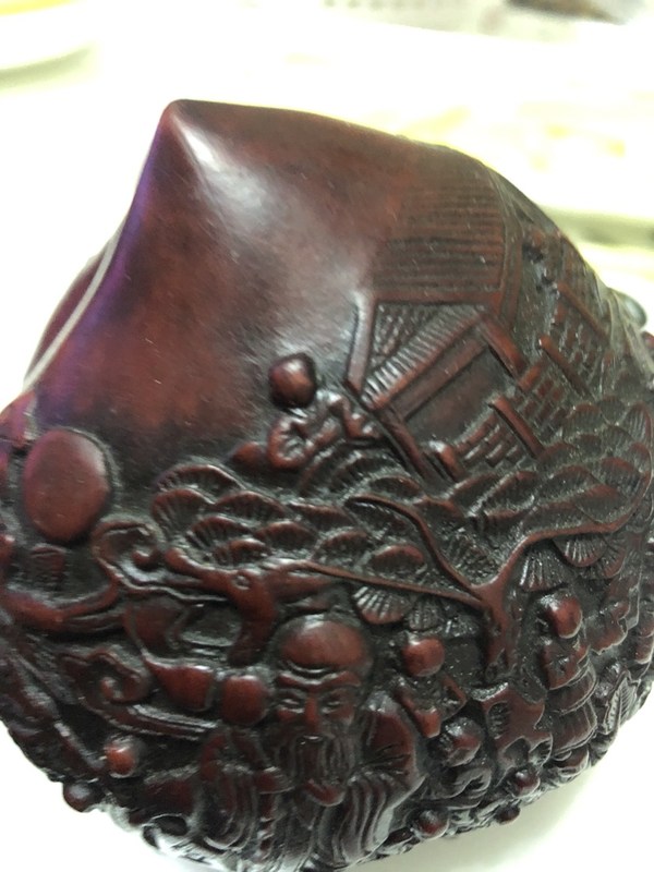 珍藏私人收藏百子祝寿桃希有藏品一件高宽11cm1