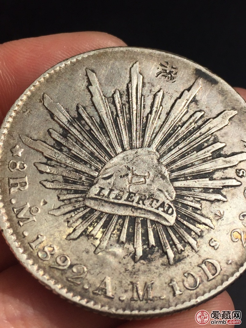 一枚墨西哥鹰洋包老包真原汁