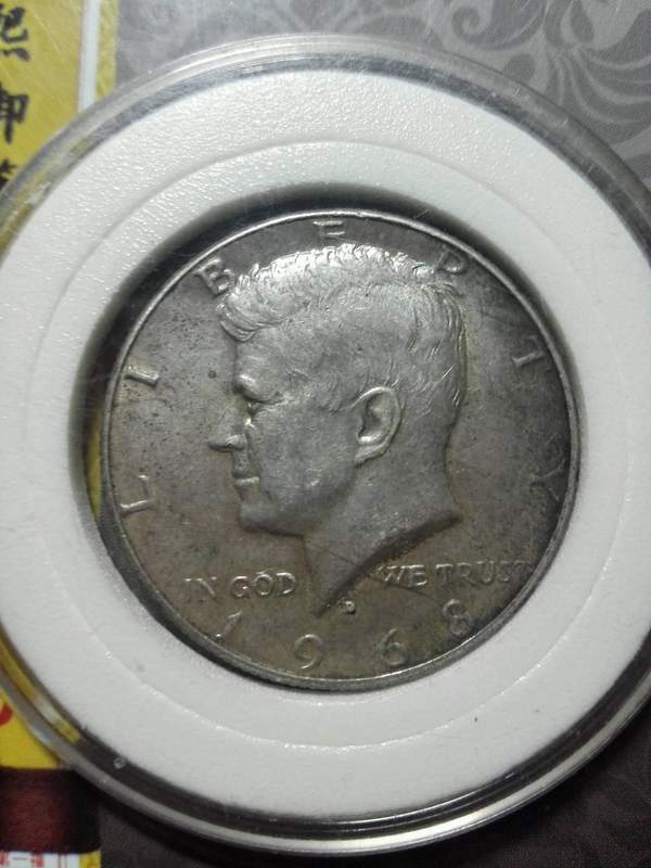 美品肯尼迪半圆两枚品相如图19681969年