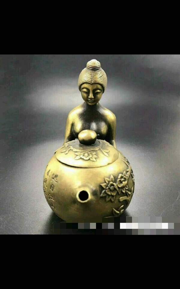 精美黄铜壶大放漏精美黄铜裸女铜壶